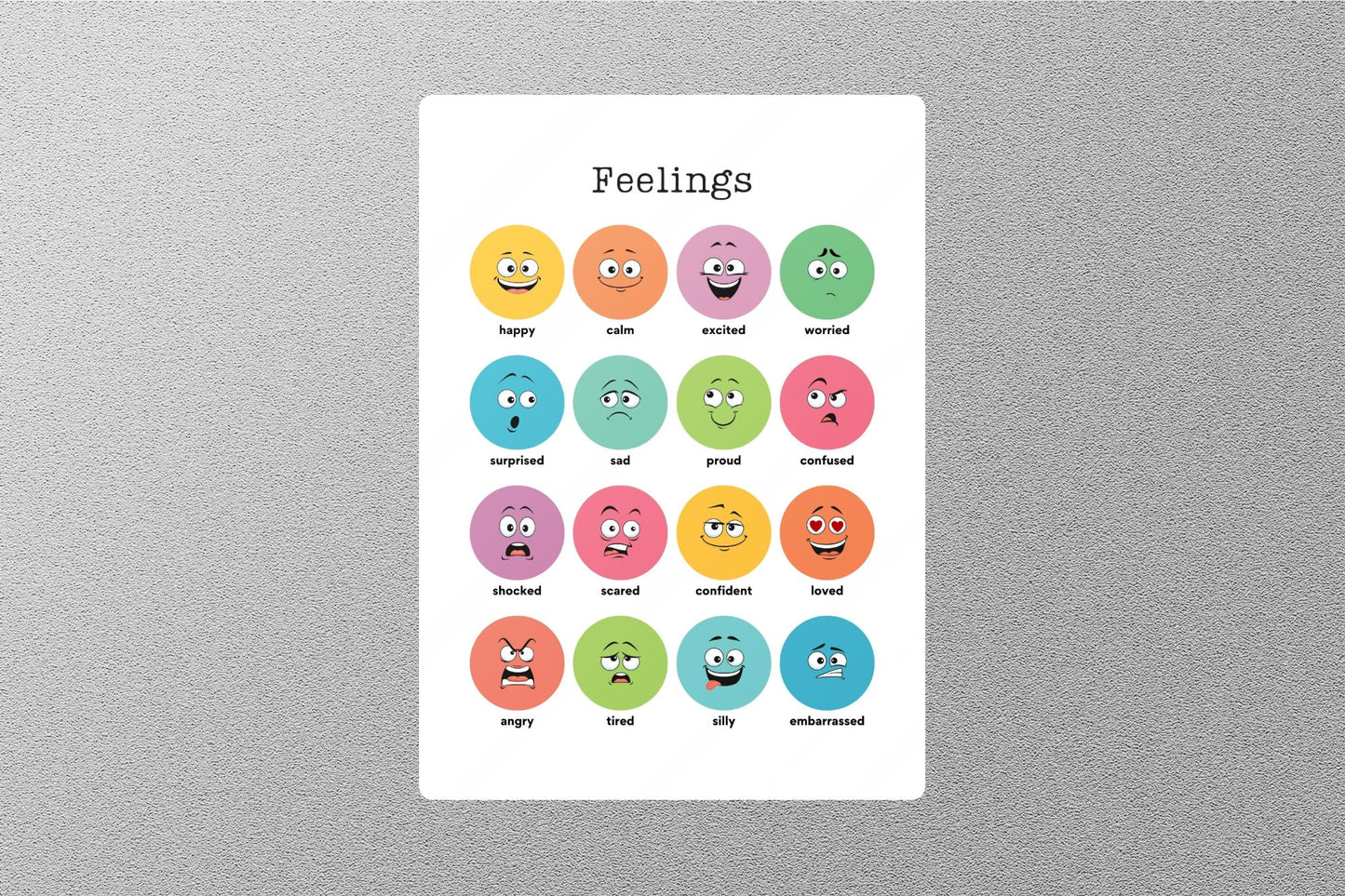 Feelings Education Sticker