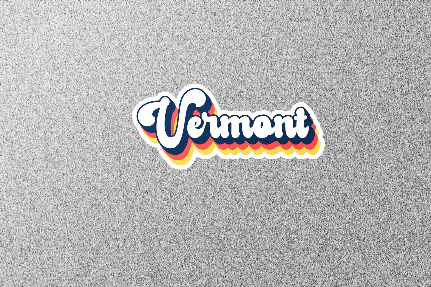 Retro Vermont State Sticker