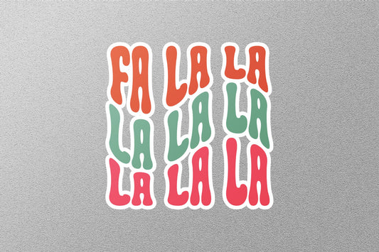 Fa La La Christmas Sticker