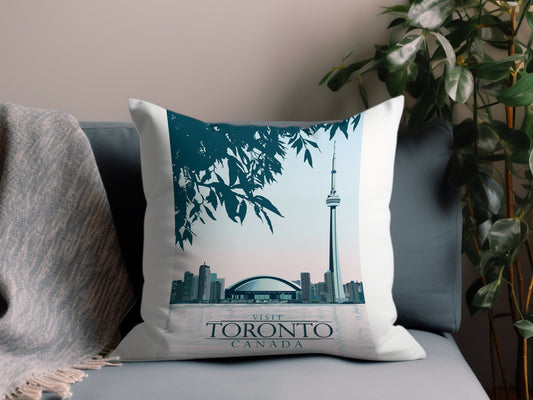Vintage Toronto Throw Pillow