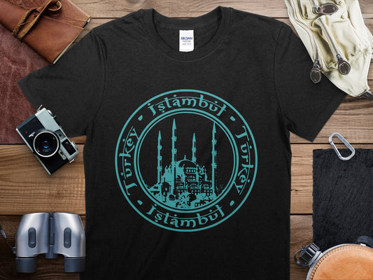 Turkey Istanbul 2 Stamp Travel T-Shirt, Turkey Istanbul 2 Travel Shirt