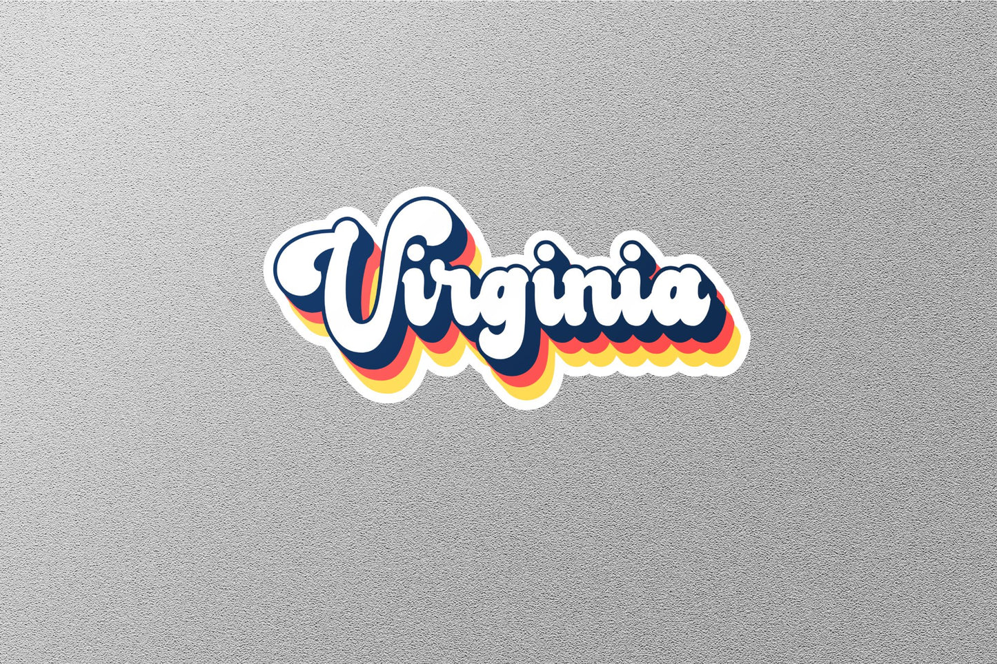 Retro Virginia State Sticker