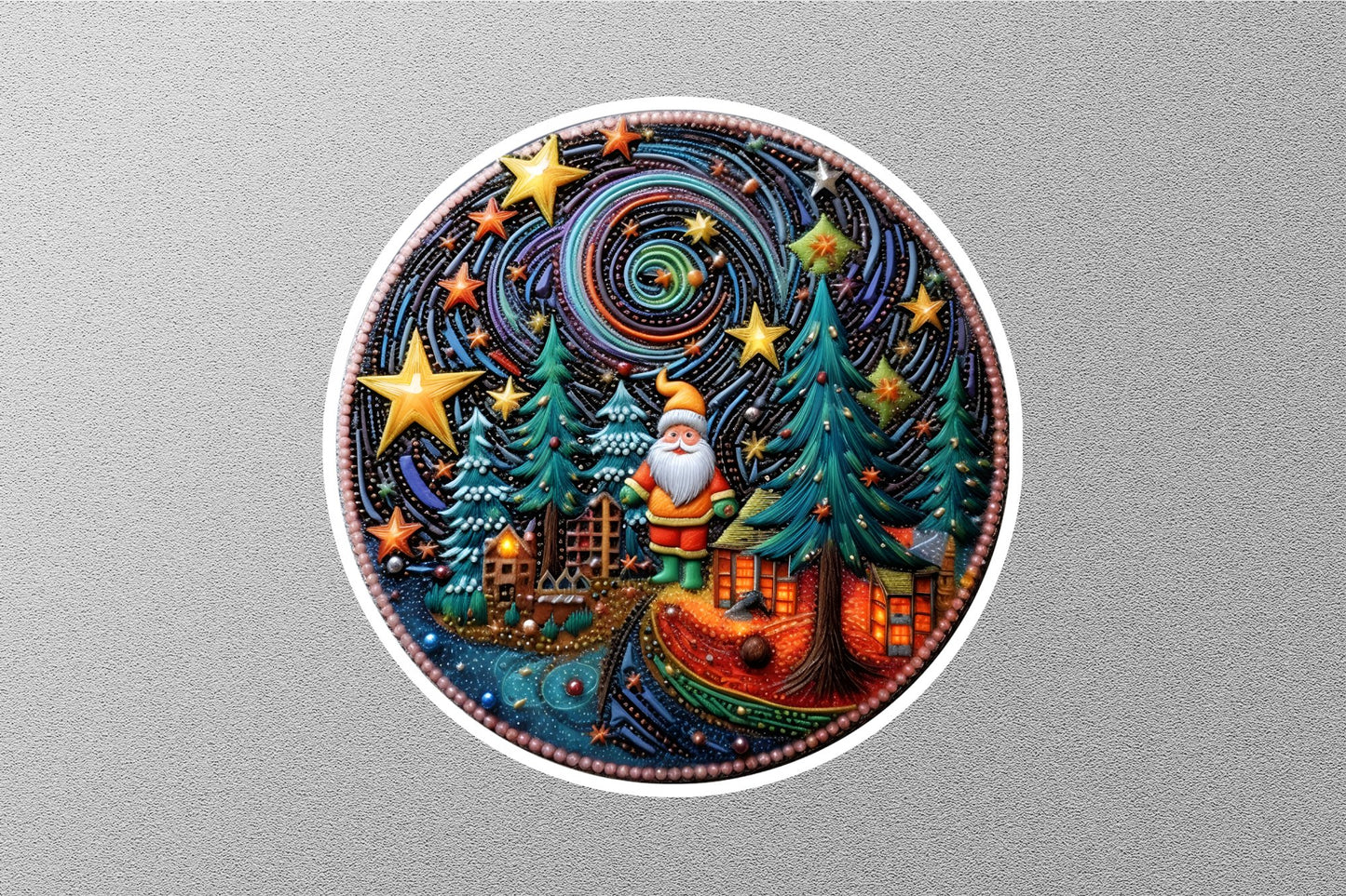 Wholesale Merry Christmas From Santa Christmas Sticker