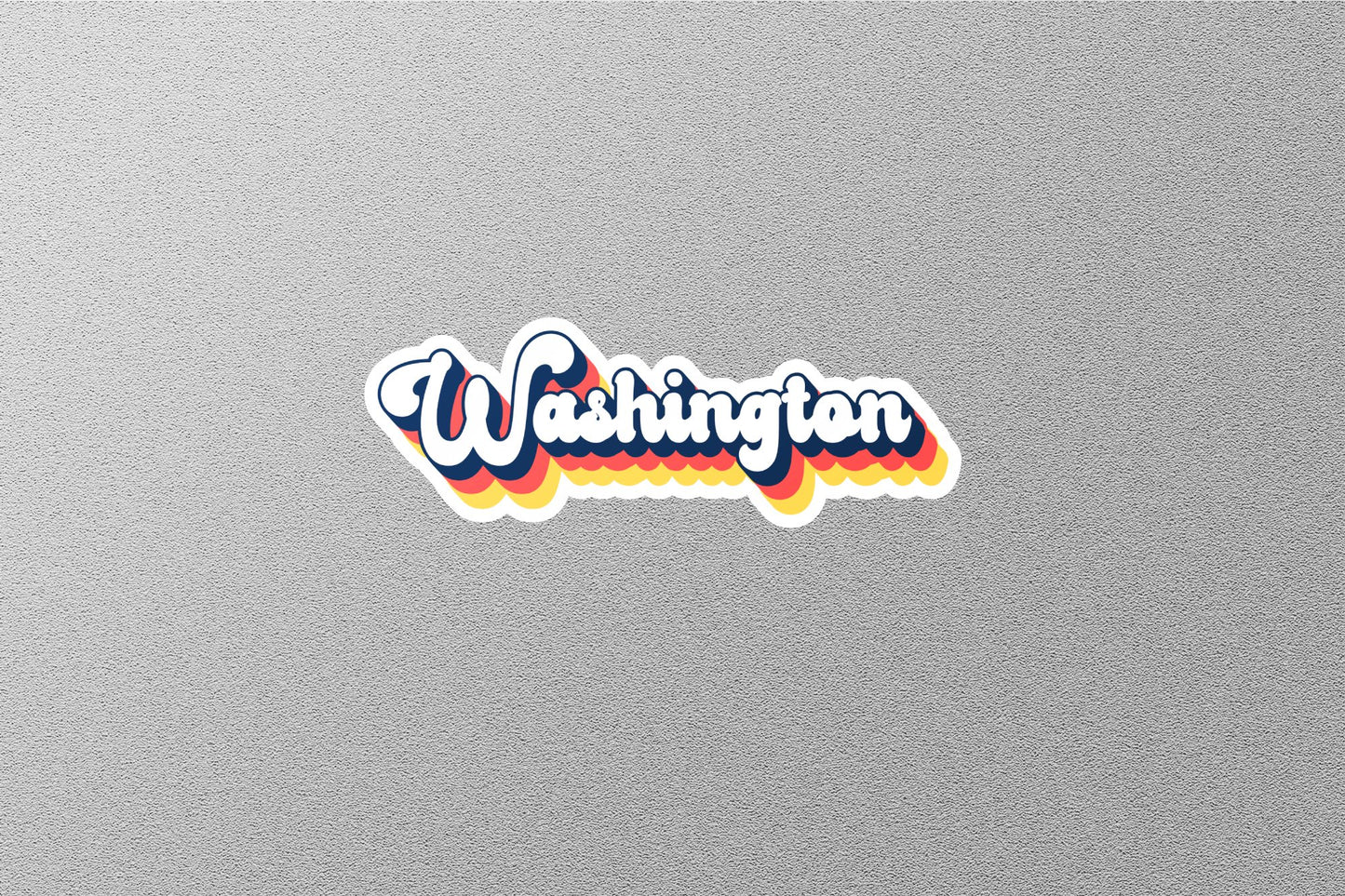 Retro Washington State Sticker