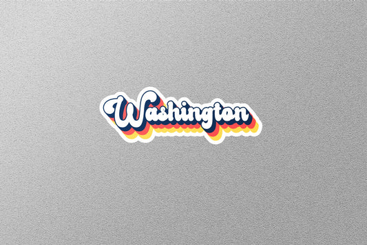 Retro Washington State Sticker