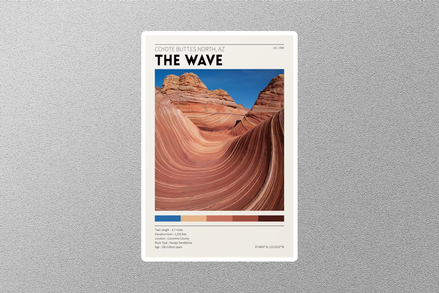 The Wave Travel Sticker