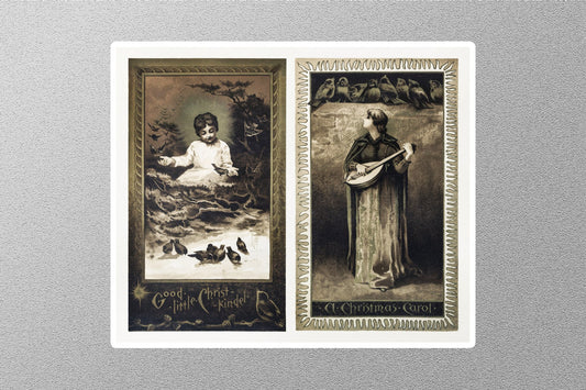 Wholesale Vintage Christ Carol Christmas Sticker