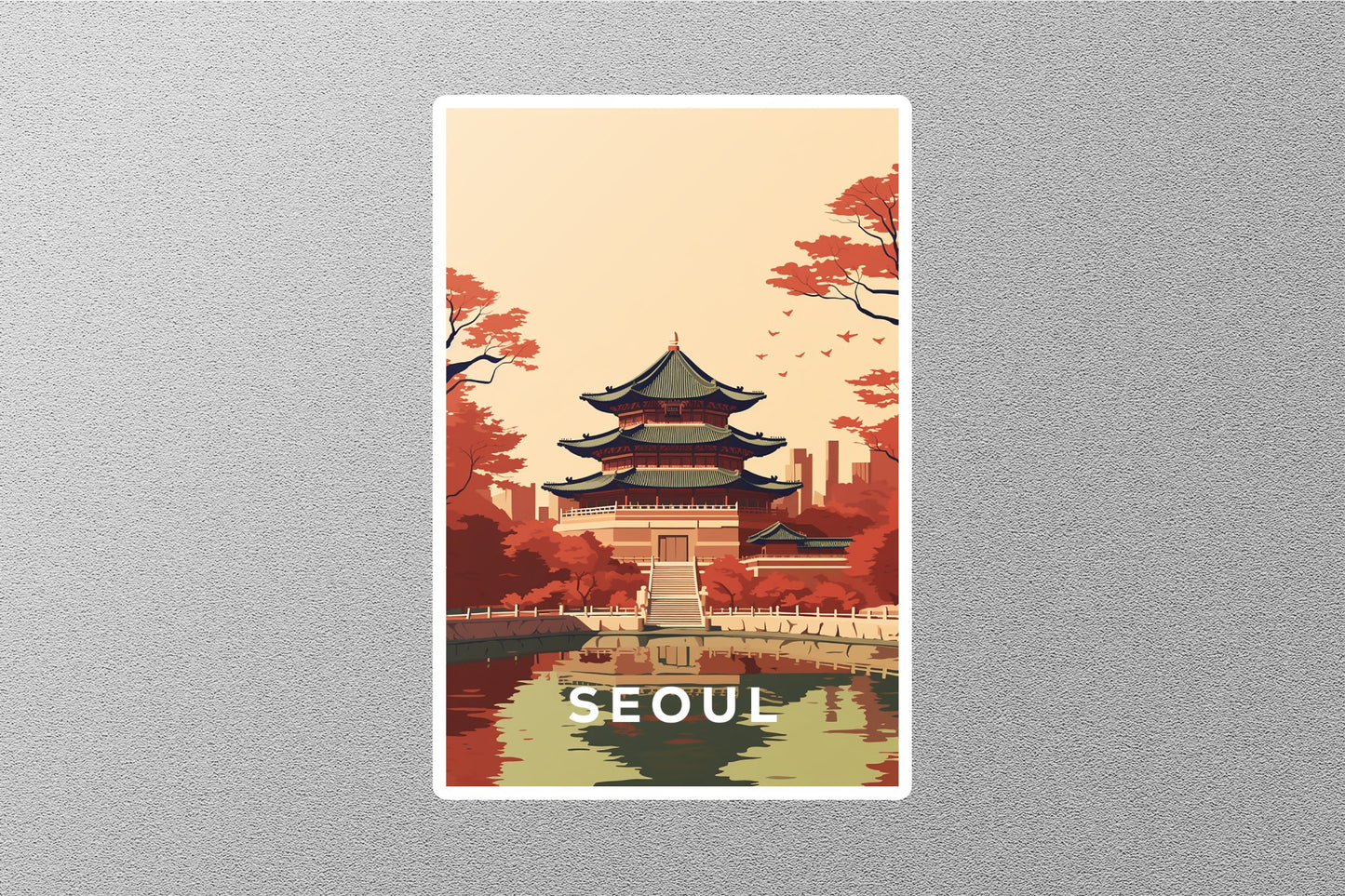 Wholesale Vintage Seoul Travel Sticker