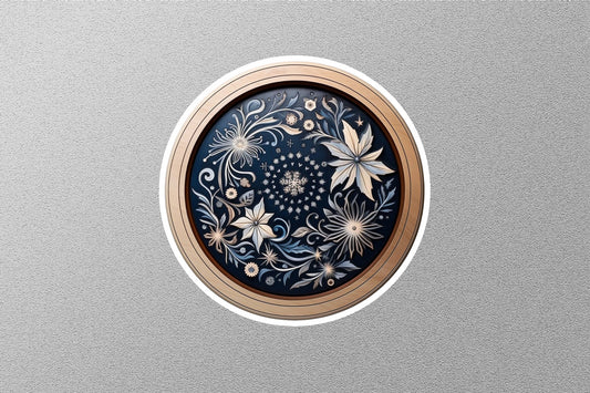 Botanical Mango Winter Holiday Sticker