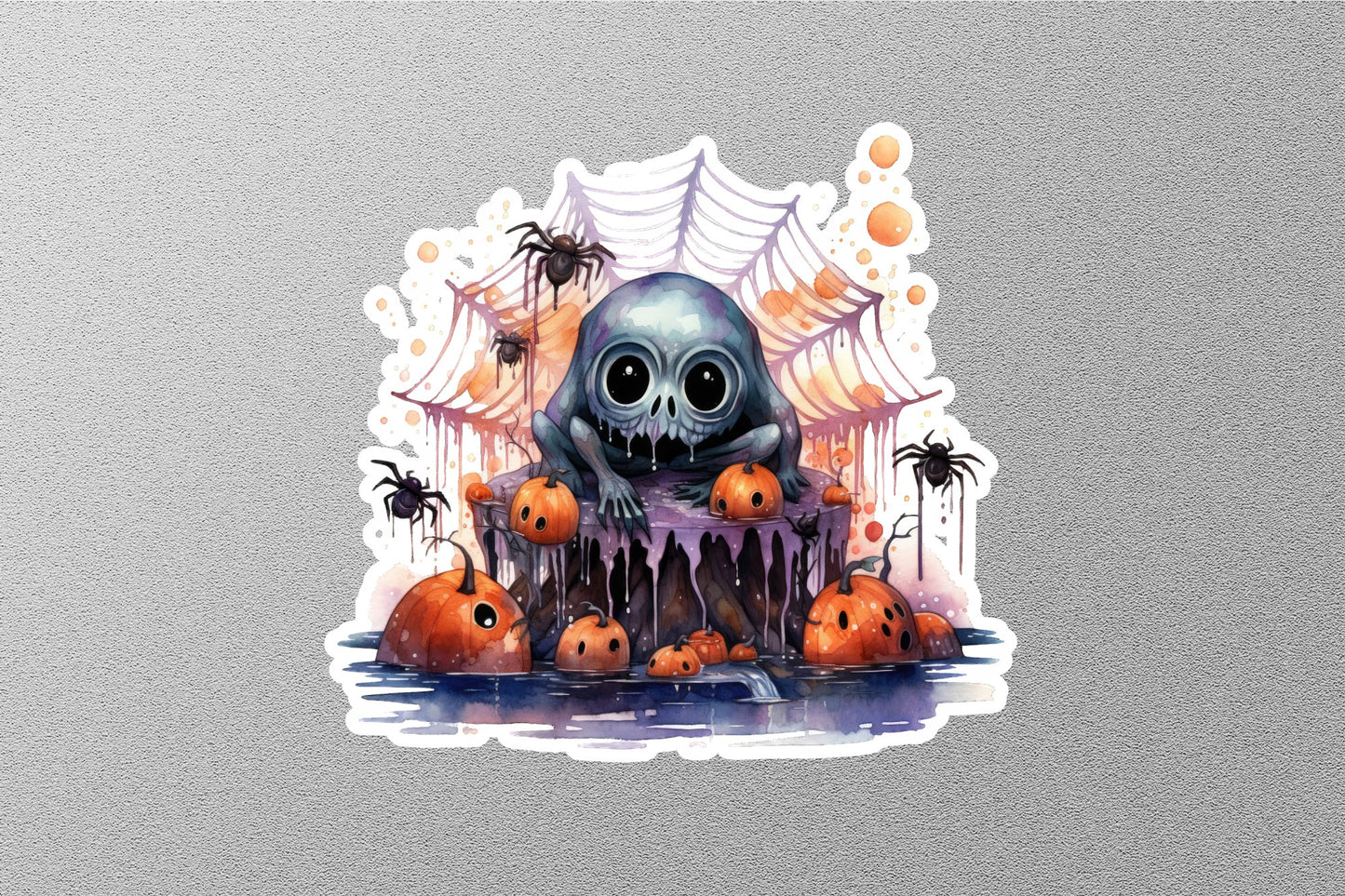 Fright lings Pumpkin Halloween Sticker