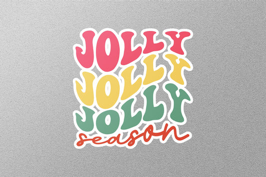 Jolly Season Christmas Sticker