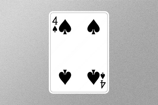 Wholesale 4 of Spades Cards Sticker