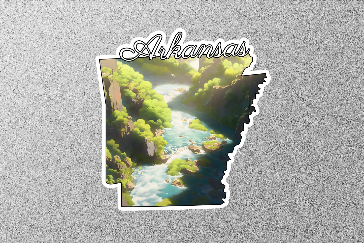 Arkansas Map State Sticker