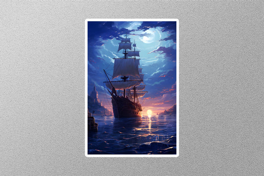 Wholesale Ghost Ship Travel Sticker