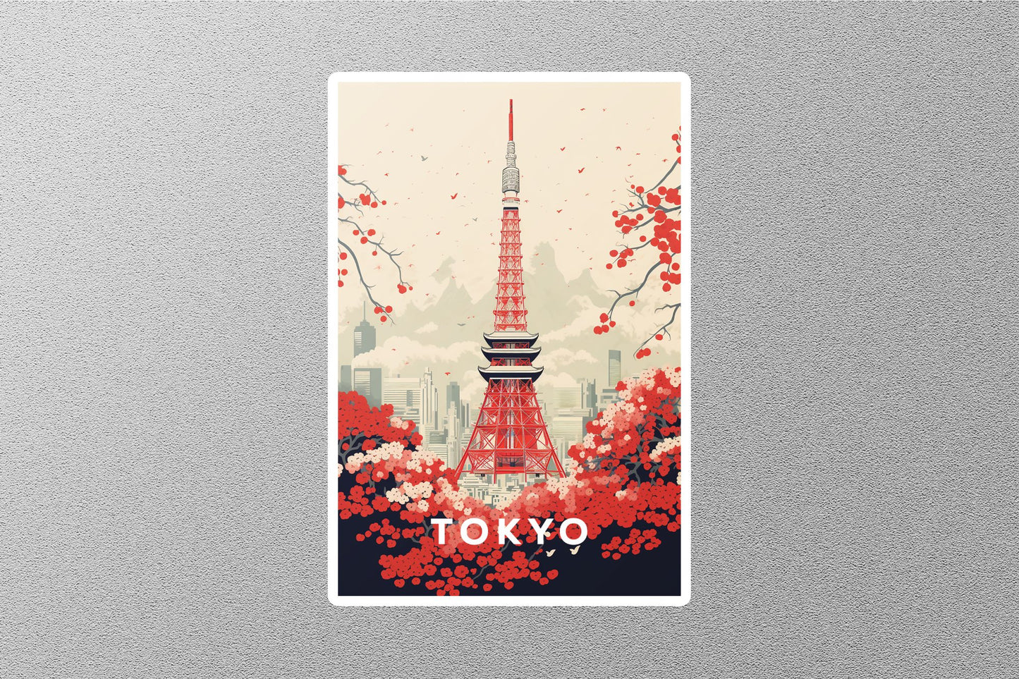 Wholesale Vintage Tokyo Travel Sticker
