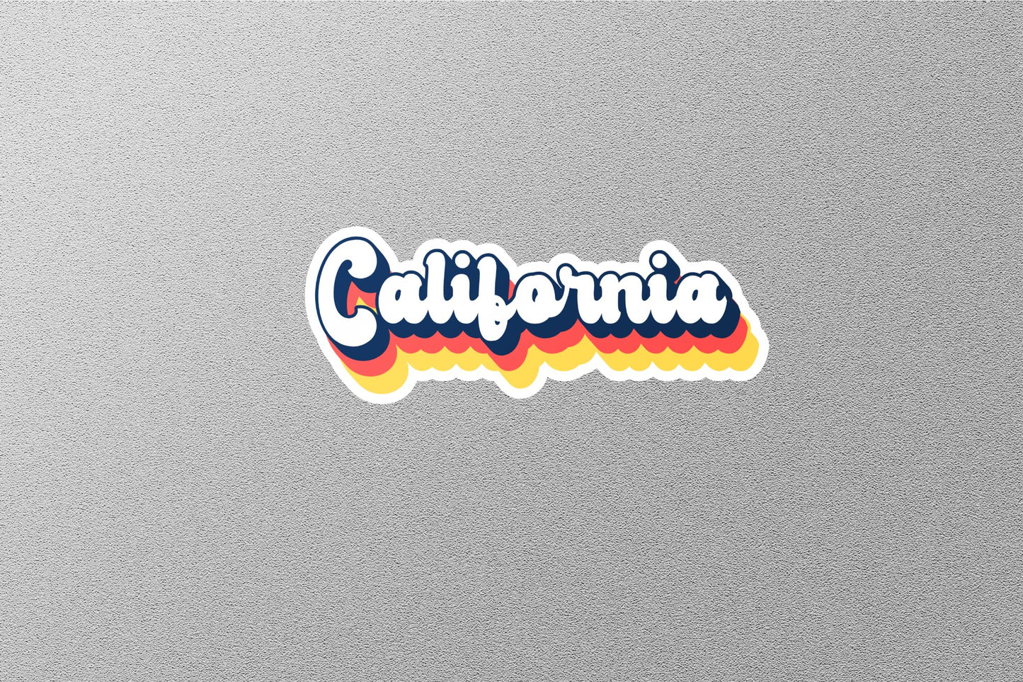 Retro California State Sticker