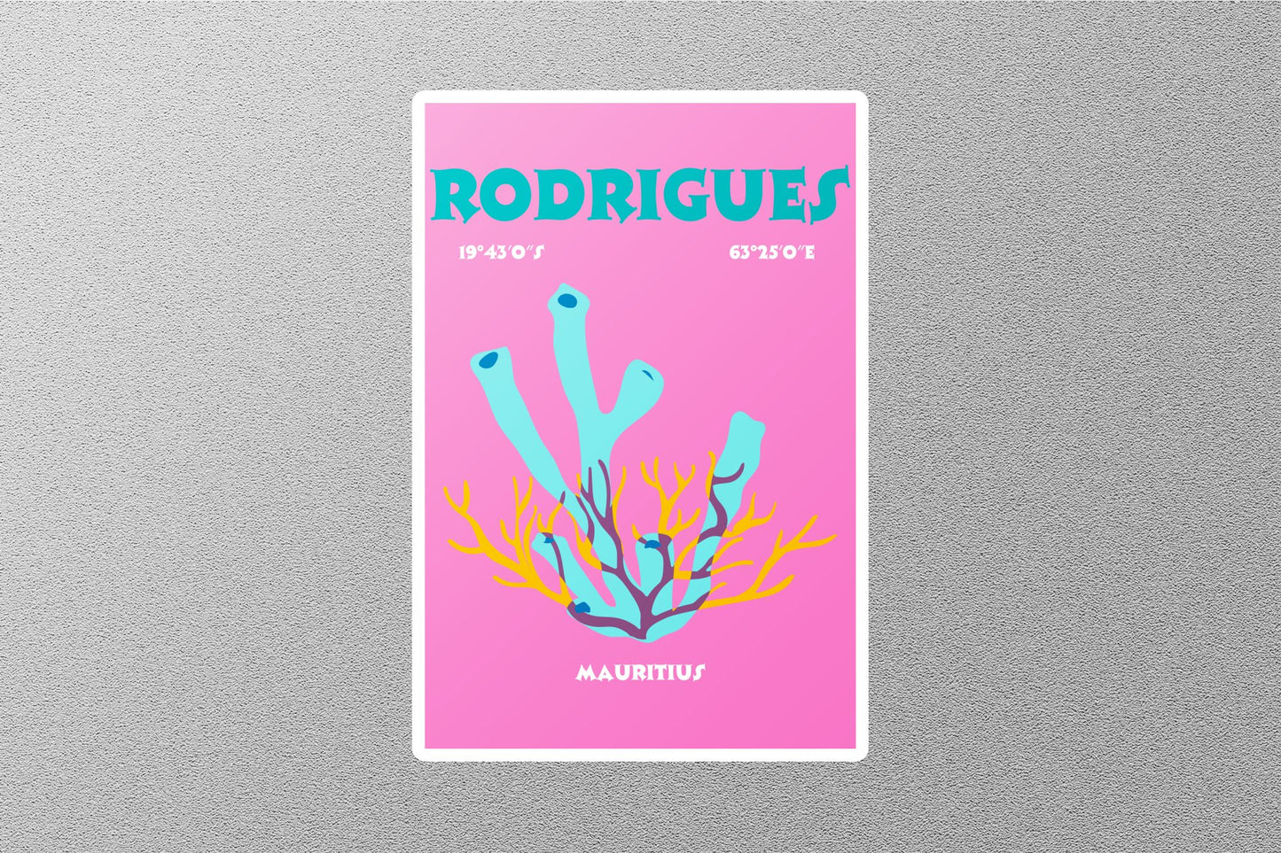 Wholesale Rodriguse Mauritius Travel Sticker