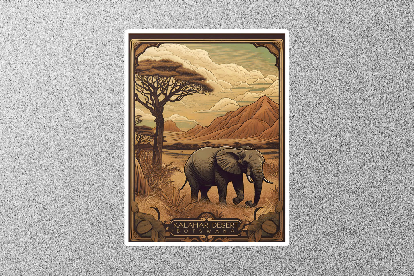 Wholesale Vintage Botswana Travel Stickers