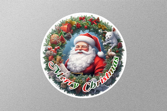 Santa Merry Christmas Sticker