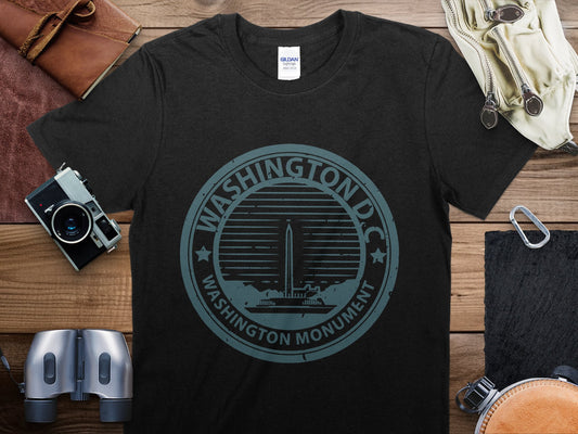 Washington DC Stamp Travel T-Shirt, Washington DC Travel Shirt