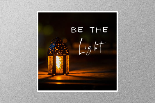 Be The Light Inspirational Quote Sticker