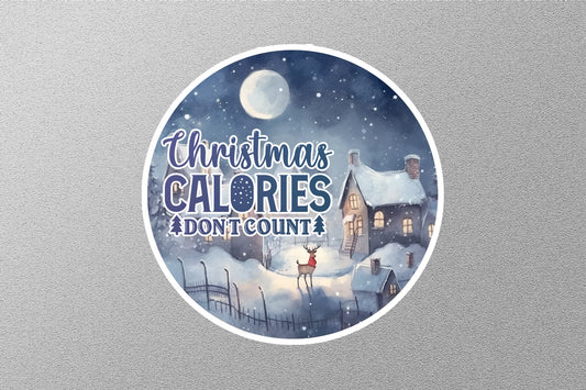 Wholesale Christmas Calories Don't Count Christmas Sticker
