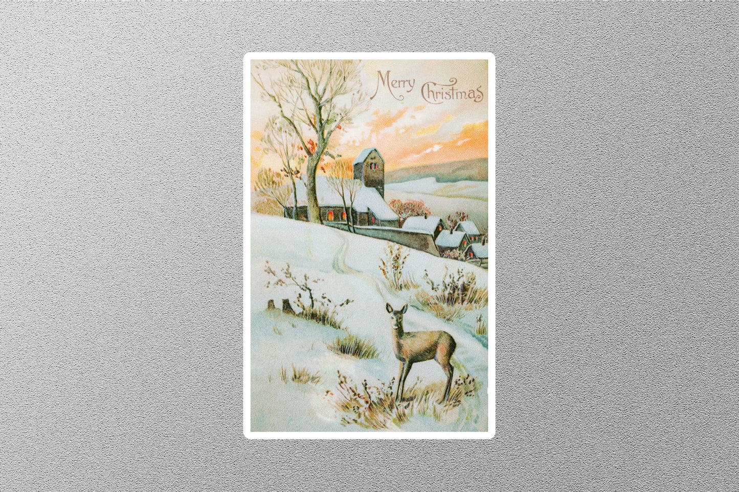 Wholesale Vintage Depicting Winter Christmas Sticker