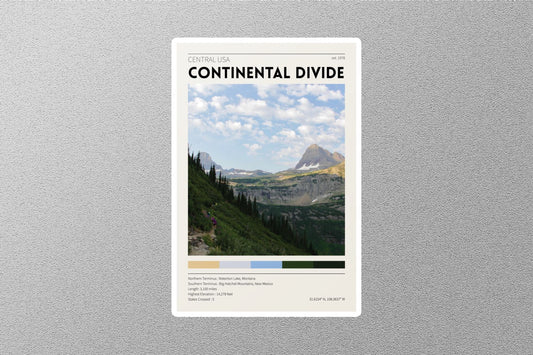 Continental Divide Travel Sticker