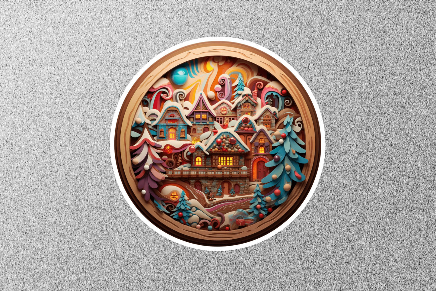Wholesale Christmas House Winter Holiday Sticker