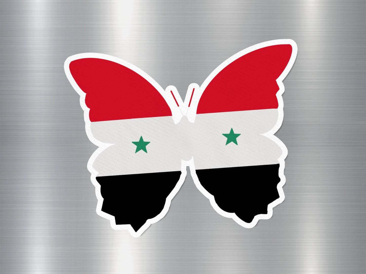 Syria Butterfly Flag Sticker