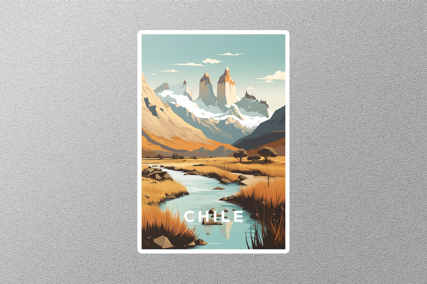 Wholesale Vintage Chile Travel Sticker