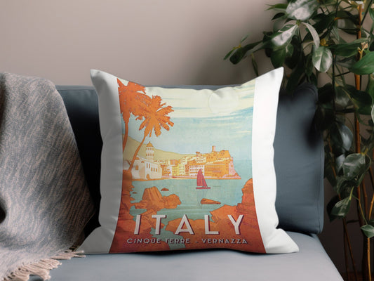 Vintage Italy Throw Pillow