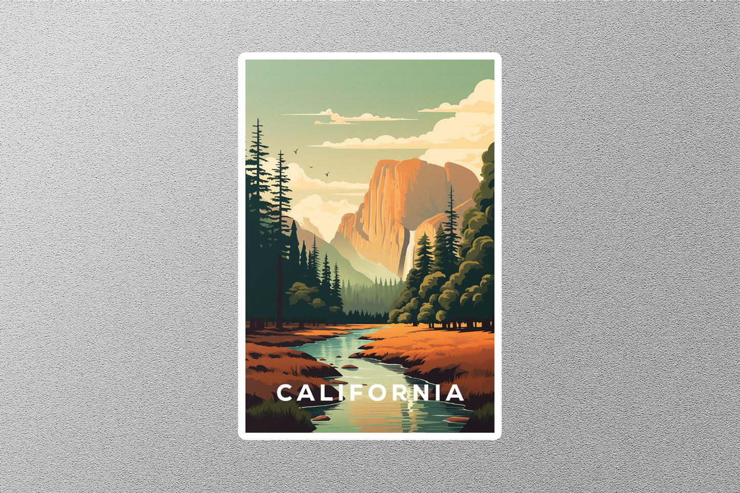 Vintage California Travel Sticker