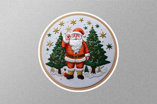 Wholesale Vintage Bernat Santa Christmas Sticker