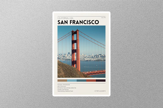 San Francisco Travel Sticker