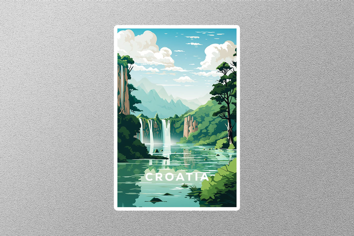 Wholesale Vintage Croatia Travel Sticker