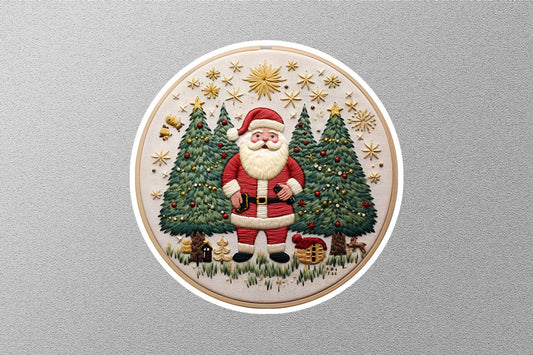 Wholesale New Pottery Barn Santa Christmas Sticker