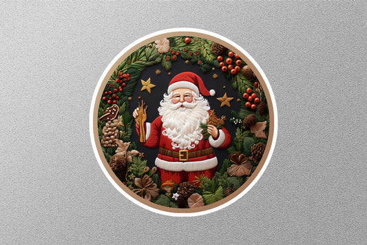 Wholesale Vintage Santa Figurine Christmas Sticker