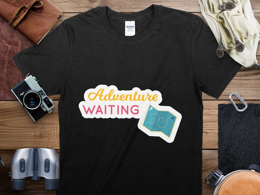 Adventure Waiting Travel T-Shirt, Adventure Waiting Shirt