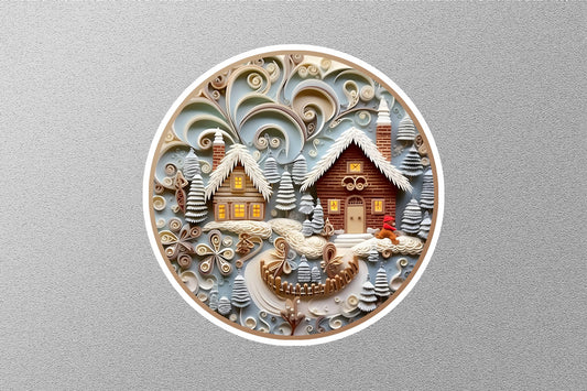 Wholesale Country scene Christmas Sticker