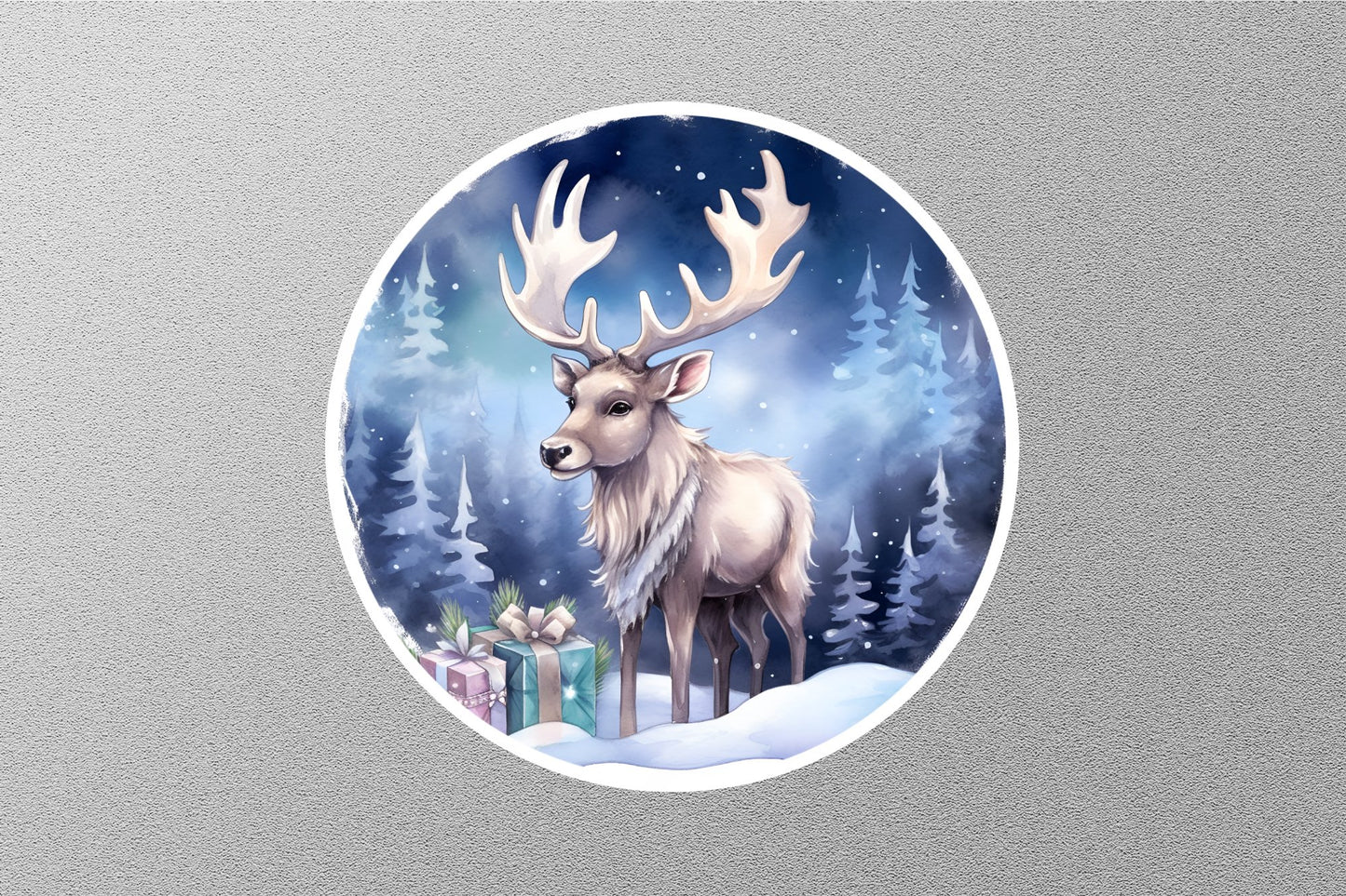 Reindeer Of Santa Claus Christmas Sticker