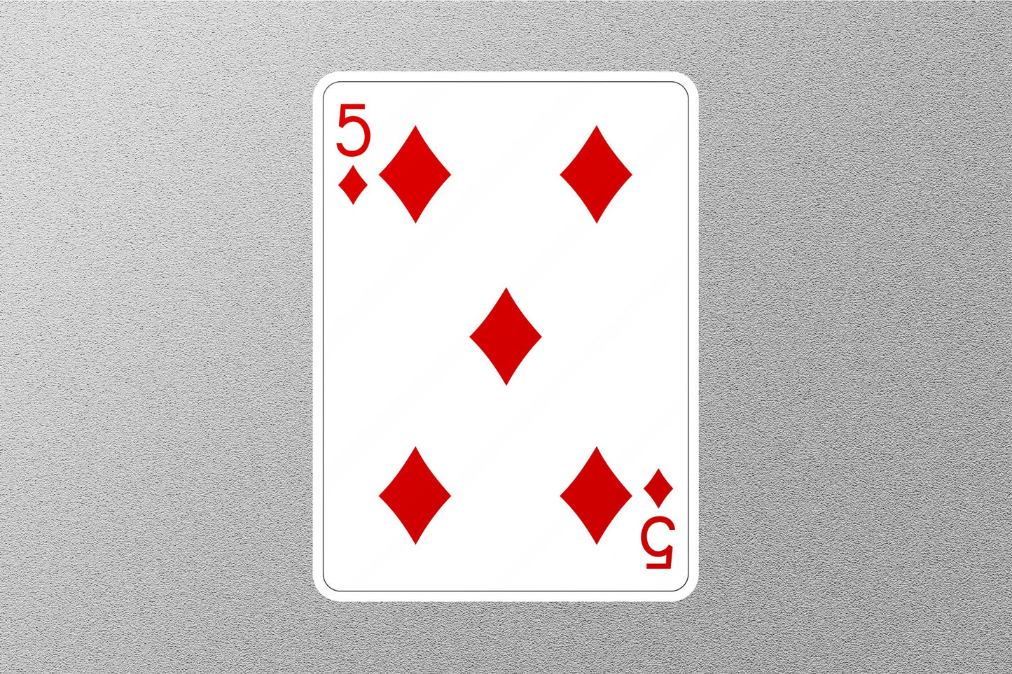 Wholesale 5 of Diamonds Cards Sticker