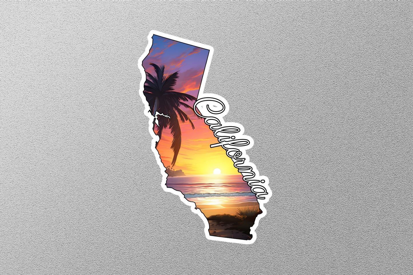 California Map State Sticker