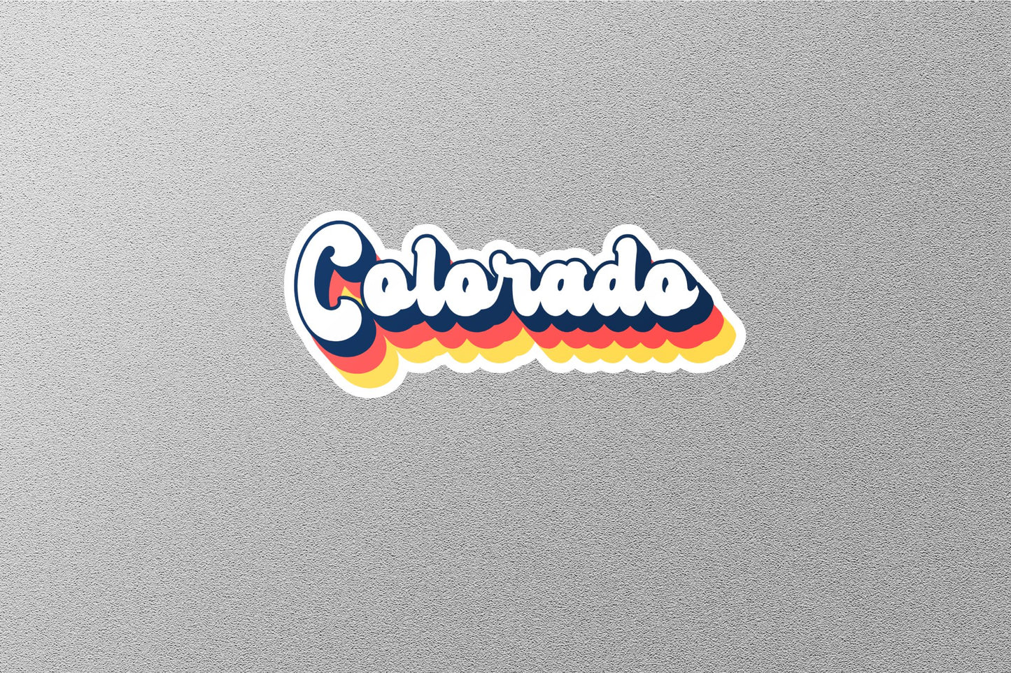 Retro Colorado State Sticker