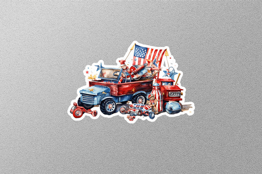 Celebrate American Independence Day Sticker