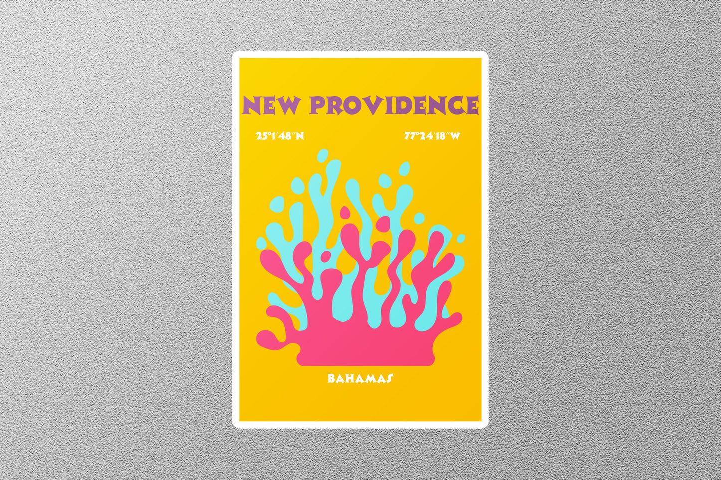 Wholesale New Providence Bahamas Travel Sticker