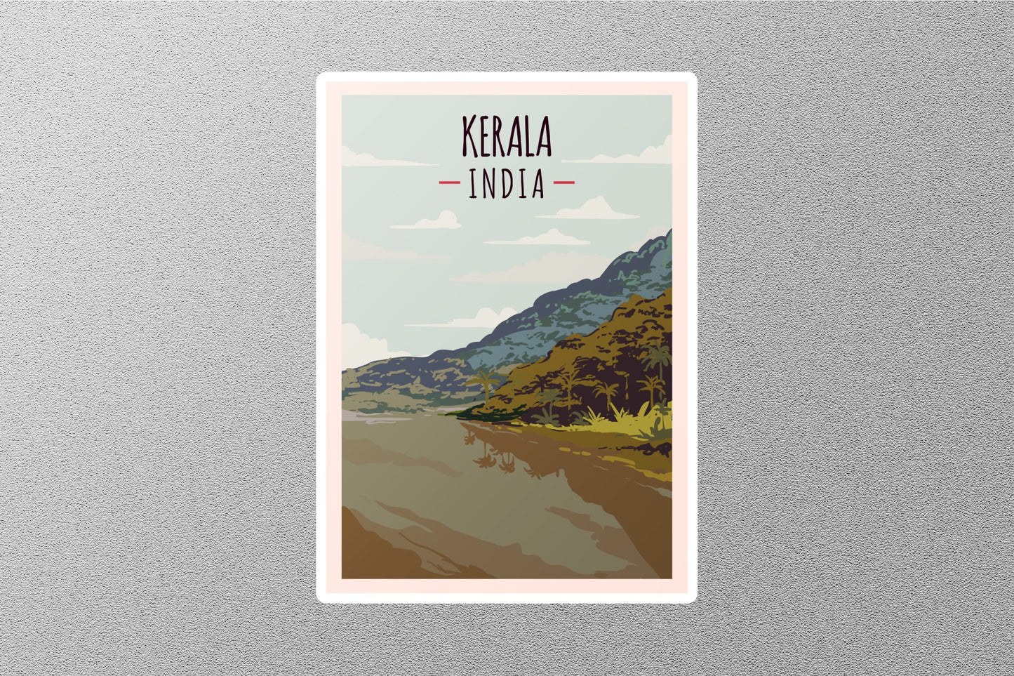 Wholesale Vintage Kerala India Travel Stickers