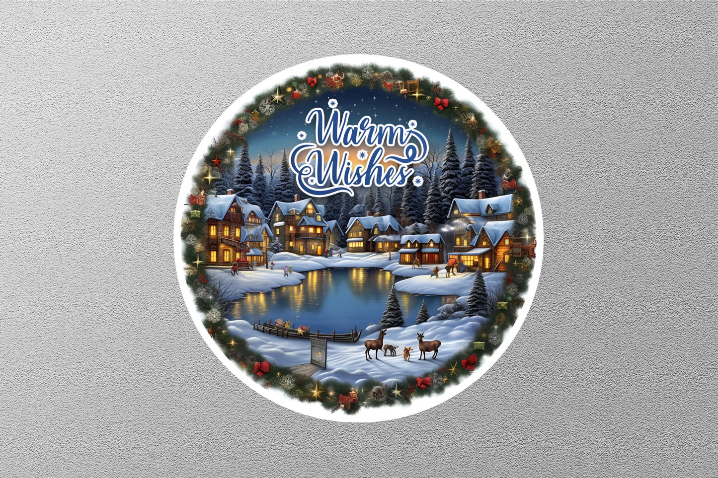 Warm Wisher Christmas Sticker