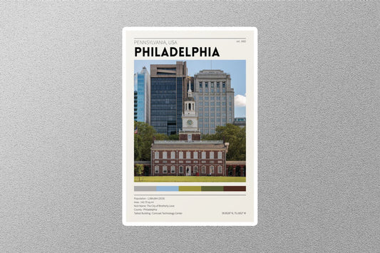 Philadelphia USA Travel Sticker