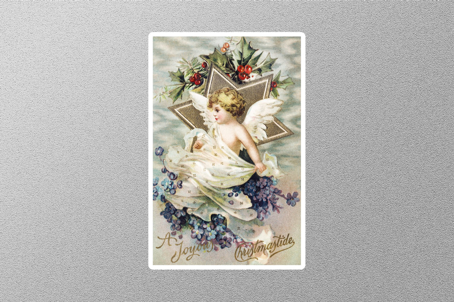 Wholesale Vintage Joyous Christmas Sticker